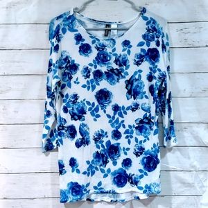 H&M DIVIDED Floral Top